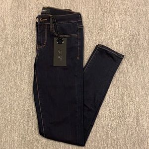 Vervet Mid Rise Ankle Skinny Fit Dark Wash Jeans